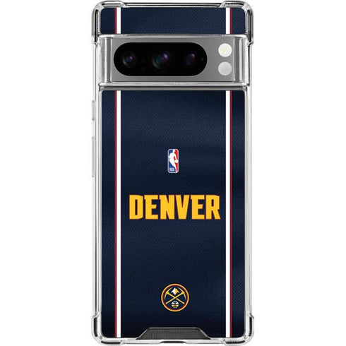 NBA Denver Nuggets Jersey Google Pixel 8 Pro Clear Case
